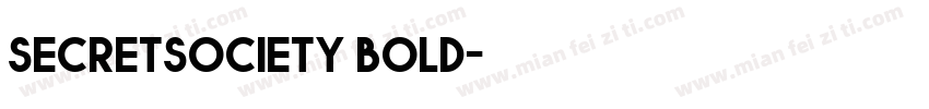 secretsociety bold字体转换